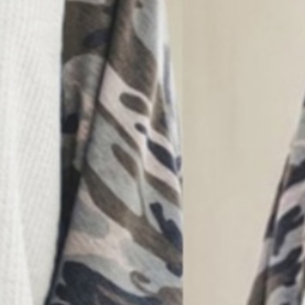 Women’s long sleeve camouflage sleeve print top - Picture 7 of 7